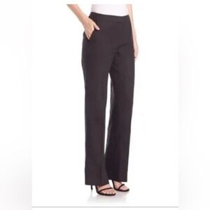 MaxMara Designer Wool Classic Straight Trousers. Black‎ Women’s Size 8.